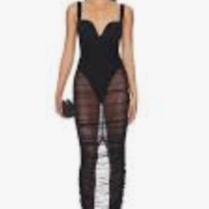 NOOKIE brand new Marlowe black mesh dress